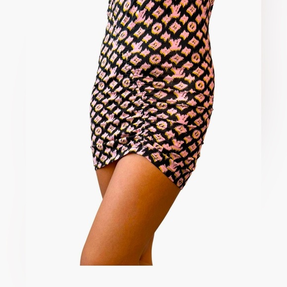 additional listing  Louis Vuitton Blurred Monogram Ruched  Mini Dress- sale - Picture 6 of 15